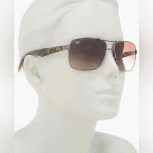 Ray Ban Navigator Sunglasses in gunmetal/ Tortoise| Size: 59x 15x 140